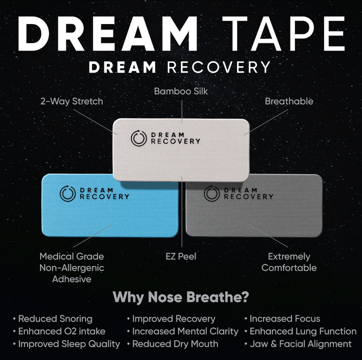 Dream Tape (estriado/dentado) 5cm x 10m